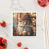 ココアのカップを楽しむ居心地のよい格言 スタンダードカクテルナプキン (インサイチュ)