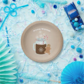 ココアのジンジャーブレッドマンのクリスマス ペーパープレート (パーティー)