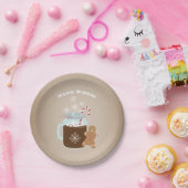 ココアのジンジャーブレッドマンのクリスマス ペーパープレート (パーティー)