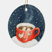 ココアの冬のオーナメント セラミックオーナメント (左)