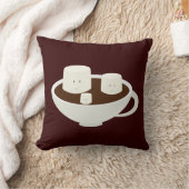 ココアの微笑のマシュマロ クッション (ブランケット)