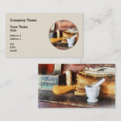 ココアの臼と杵と箱 名刺 (正面/裏面)