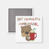 ココアの鑑識家の男の子くま マグネット (正面/裏面)