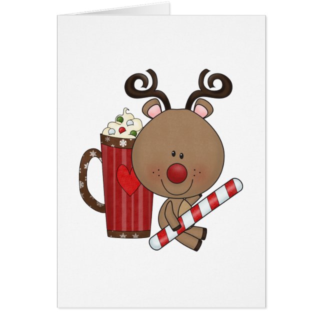 ココアを持つルディのトナカイ (正面)