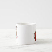 ココアを持つルディのトナカイ エスプレッソカップ (正面)