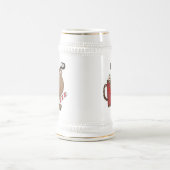 ココアを持つルディのトナカイ ビールジョッキ (中央)