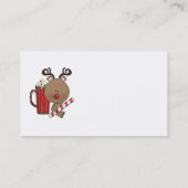 ココアを持つルディのトナカイ 名刺 (裏面)