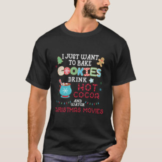 ココアを飲んでクッキー作りとおうち時間 Tシャツ