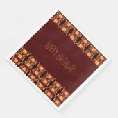 ココアオレンジとピーチフローズ誕生日ナプキンス (コーナー)