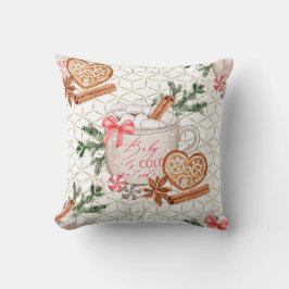 ココアクリームと金ゴールドの外に独自のコールドを作成 クッション