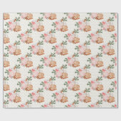 ココアクリームと金ゴールドの外に独自のコールドを作成 ラッピングペーパー (フラット)