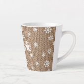 ココアクリームの雪片クリスマス カフェラテマグ (右)