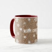 ココアクリームの雪片クリスマス マグカップ (正面左)