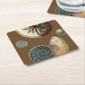 ココアシェル スクエアペーパーコースター (アングル)