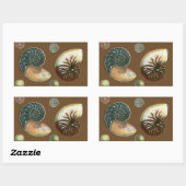 ココアシェル 長方形シール (シート)