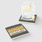 ココアシロップ付きCholat Delespaul Havezの子ども ストーンコースター (横)