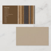 ココアストライプな名刺 名刺 (正面/裏面)