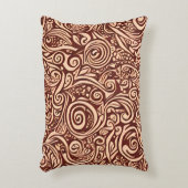 ココアスワールアクセント枕 アクセントクッション (正面(垂直))