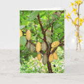 ココアツリー カード (黄色い花)