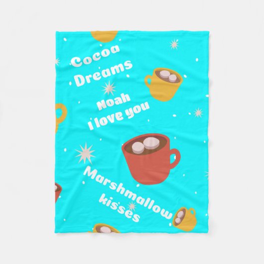ココアドリームズピロー フリースブランケット (正面)