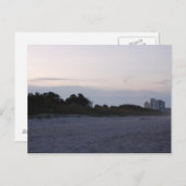 ココアビーチフロリダの海岸ライン ポストカード (正面/裏面)