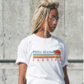 ココアビーチフロリダレトロサンセットディ土産60s tシャツ