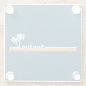 ココアビーチフロリダ ガラスコースター (裏面)