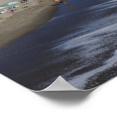 ココアビーチ海岸線 ポスター (角)