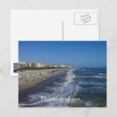 ココアビーチ海岸線 ポストカード (正面/裏面)