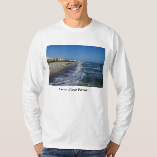 ココアビーチ海岸線 Tシャツ (正面)