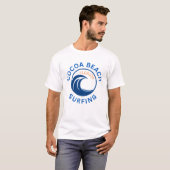 ココアビーチ フロリダ サーフィン Tシャツ (正面フル)