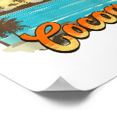 ココアフロリダビーチサマーバケーションパームサンセット ポスター (角)