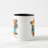 ココアフロリダビーチサマーバケーションパームサンセット マグカップ (中央)
