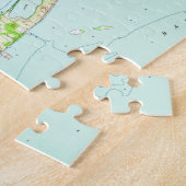 ココアフロリダ(1949年)のヴィンテージの地図 ジグソーパズル (側面)