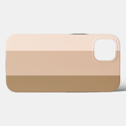 ココアブラウングラデーションストライプの Case-Mate iPhoneケース (裏面 (横))