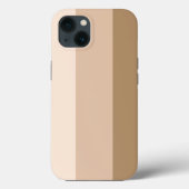 ココアブラウングラデーションストライプの Case-Mate iPhoneケース (裏面)