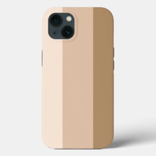 ココアブラウングラデーションストライプの iPhone 13ケース