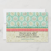 ココアペンギン冬のパーティー 招待状 (裏面)