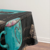 ココアマーシュマロ熱いチョコレートキャンディ冬 テーブルクロス (インサイチュ)