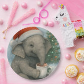 ココアメリー愛の象の休日と瞬間 ペーパープレート (パーティー)