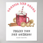 ココア付きジンジャーCookie – ありがとうござ来う ポスター (正面)