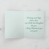 ココア好きの象と楽しいひととき ホリデー カード (内部)