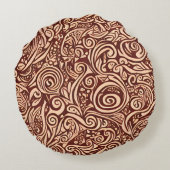 ココア旋回円枕 ラウンドクッション (裏面)