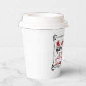 ココア暖かいクリスマスワードアート 紙コップ (右)