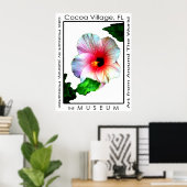 ココア村ポスターHybiscus p3博物館Zazzle ポスター (ホームオフィス)