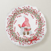 ココア格言リース – 両面枕 ラウンドクッション (裏面)