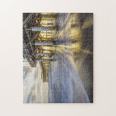 ココア桟橋で滑らかな波 ジグソーパズル (縦)