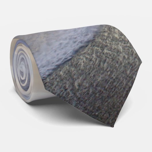 ココア桟橋のネックタイで滑らかな波 ネクタイ (ロール)
