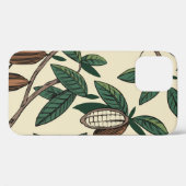 ココア植物シームレスパターン。カカオ豆。ヴィンテージ Case-Mate iPhoneケース (裏面 (横))