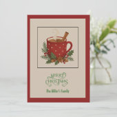 ココア素朴&シナモン付きクリスマスマグ シーズンカード (スタンド正面)